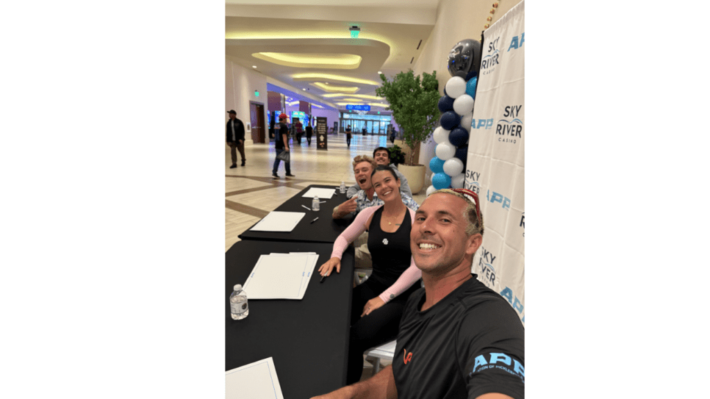 APP Touring Pros announcement during Sacramento tournament