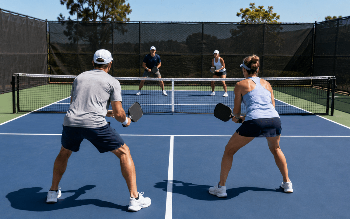 Pickleball stacking strategy